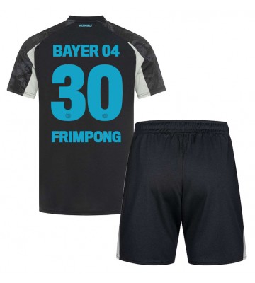 Bayer Leverkusen Jeremie Frimpong #30 Tercera Equipación Niños 2024-25 Manga Corta (+ Pantalones cortos)